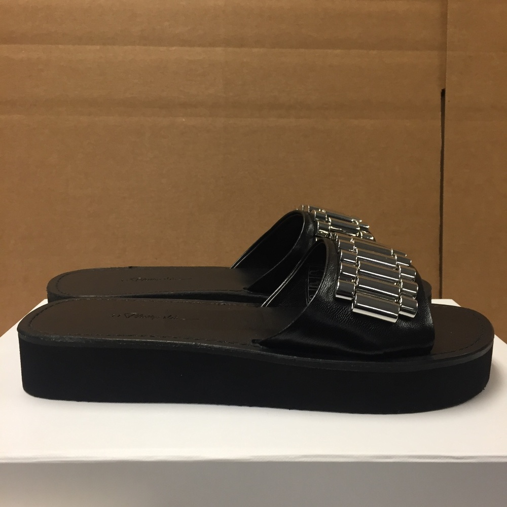 3.1 Phillip Lim Eva Watch Embellished Strap Slides